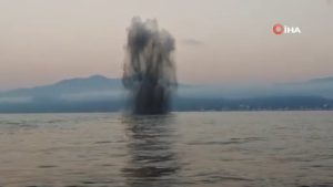 Hopa açıklarındaki insansız deniz aracı kontrollü şekilde imha edildi